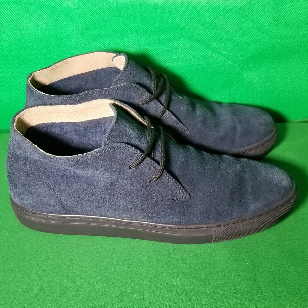 Banana Republic Blue Suede Chukka Desert Ankle Boots Ortholite Men Size 9 Soft
